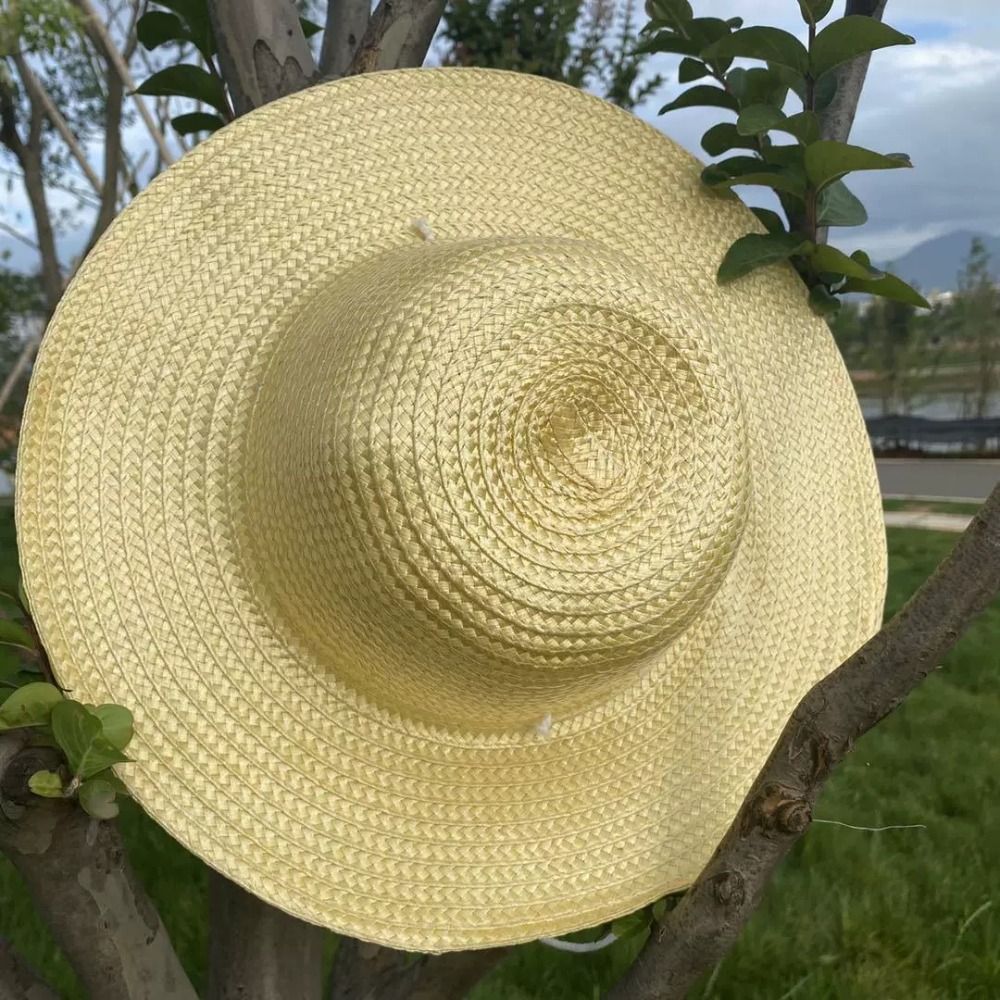 Летняя широкополая соломенная  – обзор и цена Bucket Hat Straw